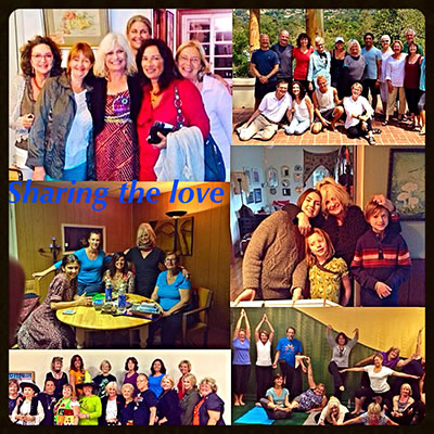Sharing the love collage with 6 photos of Soothsayer Share Starwas and her friends, clients & family